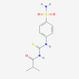 2-methyl-N-[(4-sulfamoylphenyl)carbamothioyl]propanamide