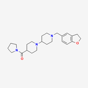 molecular formula C24H35N3O2 B4688137 1'-(2,3-dihydro-1-benzofuran-5-ylmethyl)-4-(1-pyrrolidinylcarbonyl)-1,4'-bipiperidine 