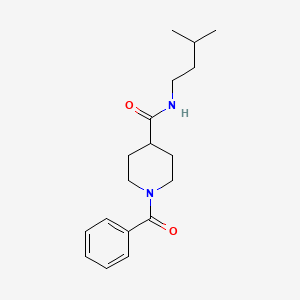 1-benzoyl-N-(3-methylbutyl)-4-piperidinecarboxamide