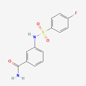 3-{[(4-fluorophenyl)sulfonyl]amino}benzamide