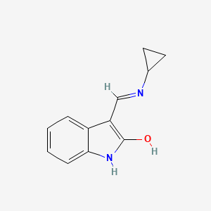 3-[(cyclopropylamino)methylene]-1,3-dihydro-2H-indol-2-one