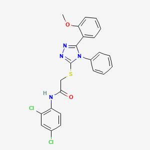 N-(2,4-dichlorophenyl)-2-{[5-(2-methoxyphenyl)-4-phenyl-4H-1,2,4-triazol-3-yl]thio}acetamide