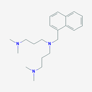 molecular formula C21H33N3 B4688192 N-[3-(dimethylamino)propyl]-N',N'-dimethyl-N-(1-naphthylmethyl)-1,3-propanediamine 