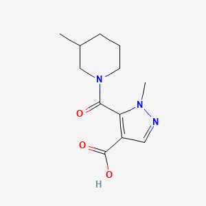 1-methyl-5-[(3-methyl-1-piperidinyl)carbonyl]-1H-pyrazole-4-carboxylic acid