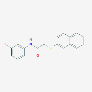 N-(3-iodophenyl)-2-(2-naphthylthio)acetamide