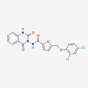 5-[(2,4-dichlorophenoxy)methyl]-N-(2,4-dioxo-1,4-dihydro-3(2H)-quinazolinyl)-2-furamide