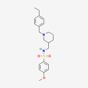 N-{[1-(4-ethylbenzyl)-3-piperidinyl]methyl}-4-methoxybenzenesulfonamide