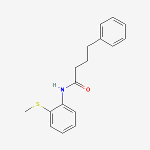 N-[2-(methylthio)phenyl]-4-phenylbutanamide