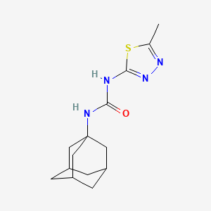 molecular formula C14H20N4OS B4688319 N-1-adamantyl-N'-(5-methyl-1,3,4-thiadiazol-2-yl)urea 