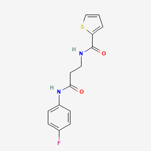 N-{3-[(4-fluorophenyl)amino]-3-oxopropyl}-2-thiophenecarboxamide