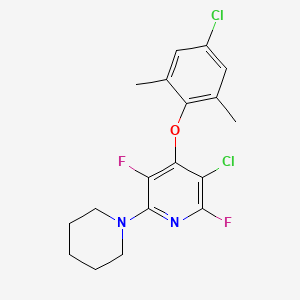 3-chloro-4-(4-chloro-2,6-dimethylphenoxy)-2,5-difluoro-6-(1-piperidinyl)pyridine