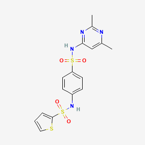 N-(4-{[(2,6-dimethyl-4-pyrimidinyl)amino]sulfonyl}phenyl)-2-thiophenesulfonamide