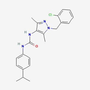 N-[1-(2-chlorobenzyl)-3,5-dimethyl-1H-pyrazol-4-yl]-N'-(4-isopropylphenyl)urea