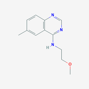 molecular formula C12H15N3O B4688506 N-(2-methoxyethyl)-6-methyl-4-quinazolinamine 