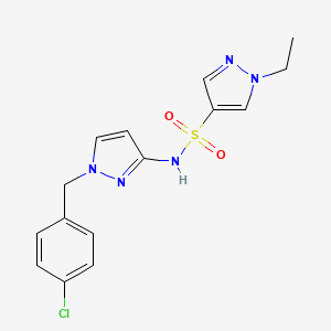 N-[1-(4-chlorobenzyl)-1H-pyrazol-3-yl]-1-ethyl-1H-pyrazole-4-sulfonamide