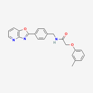 2-(3-methylphenoxy)-N-(4-[1,3]oxazolo[4,5-b]pyridin-2-ylbenzyl)acetamide