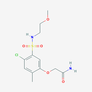 2-(4-chloro-5-{[(2-methoxyethyl)amino]sulfonyl}-2-methylphenoxy)acetamide