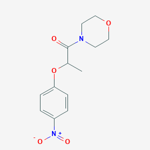 molecular formula C13H16N2O5 B4688616 4-[2-(4-nitrophenoxy)propanoyl]morpholine 