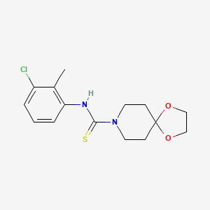 N-(3-chloro-2-methylphenyl)-1,4-dioxa-8-azaspiro[4.5]decane-8-carbothioamide