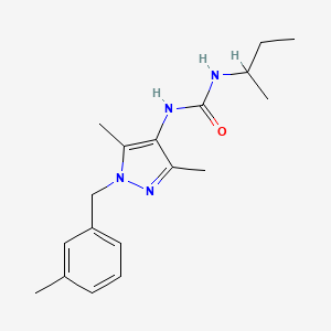 N-(sec-butyl)-N'-[3,5-dimethyl-1-(3-methylbenzyl)-1H-pyrazol-4-yl]urea