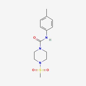 N-(4-methylphenyl)-4-(methylsulfonyl)-1-piperazinecarboxamide