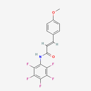 3-(4-methoxyphenyl)-N-(pentafluorophenyl)acrylamide