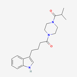 3-[4-(4-isobutyryl-1-piperazinyl)-4-oxobutyl]-1H-indole