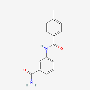 molecular formula C15H14N2O2 B4688979 3-[(4-methylbenzoyl)amino]benzamide 