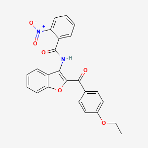 N-[2-(4-ethoxybenzoyl)-1-benzofuran-3-yl]-2-nitrobenzamide