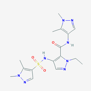 N-(1,5-dimethyl-1H-pyrazol-4-yl)-4-{[(1,5-dimethyl-1H-pyrazol-4-yl)sulfonyl]amino}-1-ethyl-1H-pyrazole-5-carboxamide