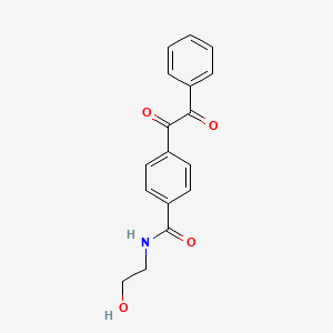 molecular formula C17H15NO4 B4689051 N-(2-hydroxyethyl)-4-[oxo(phenyl)acetyl]benzamide 