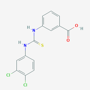 molecular formula C14H10Cl2N2O2S B4689065 3-({[(3,4-dichlorophenyl)amino]carbonothioyl}amino)benzoic acid 