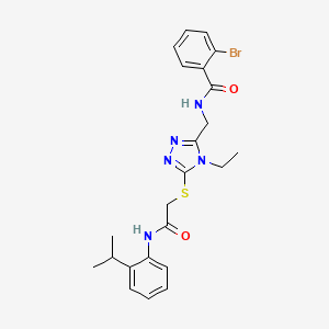 2-bromo-N-{[4-ethyl-5-({2-[(2-isopropylphenyl)amino]-2-oxoethyl}thio)-4H-1,2,4-triazol-3-yl]methyl}benzamide