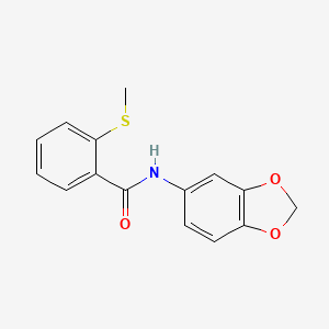 N-1,3-benzodioxol-5-yl-2-(methylthio)benzamide