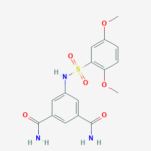 5-{[(2,5-dimethoxyphenyl)sulfonyl]amino}isophthalamide