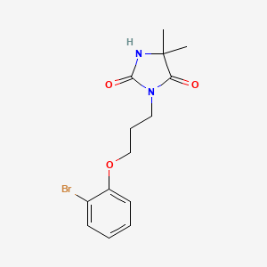 3-[3-(2-bromophenoxy)propyl]-5,5-dimethyl-2,4-imidazolidinedione