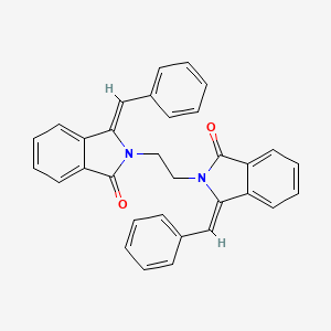 molecular formula C32H24N2O2 B4689104 2,2'-(1,2-ethanediyl)bis(3-benzylidene-1-isoindolinone) 