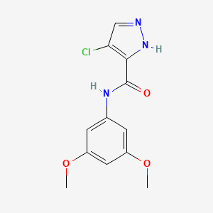 4-chloro-N-(3,5-dimethoxyphenyl)-1H-pyrazole-3-carboxamide