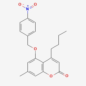 4-butyl-7-methyl-5-[(4-nitrobenzyl)oxy]-2H-chromen-2-one