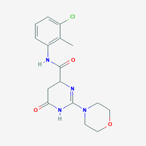 N-(3-chloro-2-methylphenyl)-2-(4-morpholinyl)-6-oxo-3,4,5,6-tetrahydro-4-pyrimidinecarboxamide