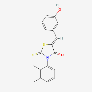 3-(2,3-dimethylphenyl)-5-(3-hydroxybenzylidene)-2-thioxo-1,3-thiazolidin-4-one