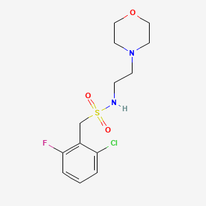 1-(2-chloro-6-fluorophenyl)-N-[2-(4-morpholinyl)ethyl]methanesulfonamide