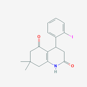 4-(2-iodophenyl)-7,7-dimethyl-4,6,7,8-tetrahydro-2,5(1H,3H)-quinolinedione