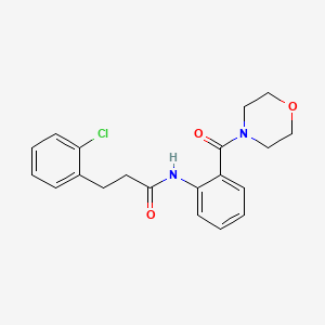 3-(2-chlorophenyl)-N-[2-(4-morpholinylcarbonyl)phenyl]propanamide