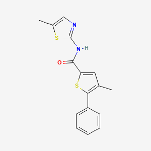 4-methyl-N-(5-methyl-1,3-thiazol-2-yl)-5-phenyl-2-thiophenecarboxamide