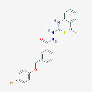 2-{3-[(4-bromophenoxy)methyl]benzoyl}-N-(2-ethoxyphenyl)hydrazinecarbothioamide