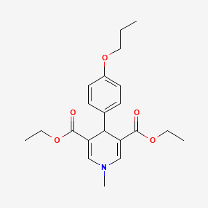 diethyl 1-methyl-4-(4-propoxyphenyl)-1,4-dihydro-3,5-pyridinedicarboxylate