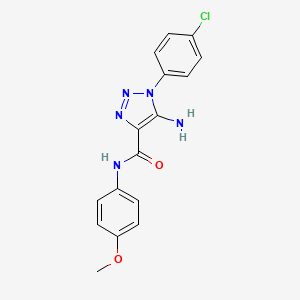 5-amino-1-(4-chlorophenyl)-N-(4-methoxyphenyl)-1H-1,2,3-triazole-4-carboxamide