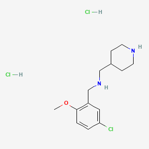 (5-chloro-2-methoxybenzyl)(4-piperidinylmethyl)amine dihydrochloride