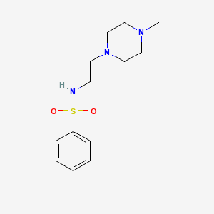 molecular formula C14H23N3O2S B4689450 4-methyl-N-[2-(4-methyl-1-piperazinyl)ethyl]benzenesulfonamide 